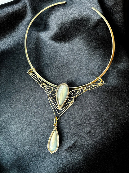 "CELESTIAL TEARS" LABRADORITE CHOKER