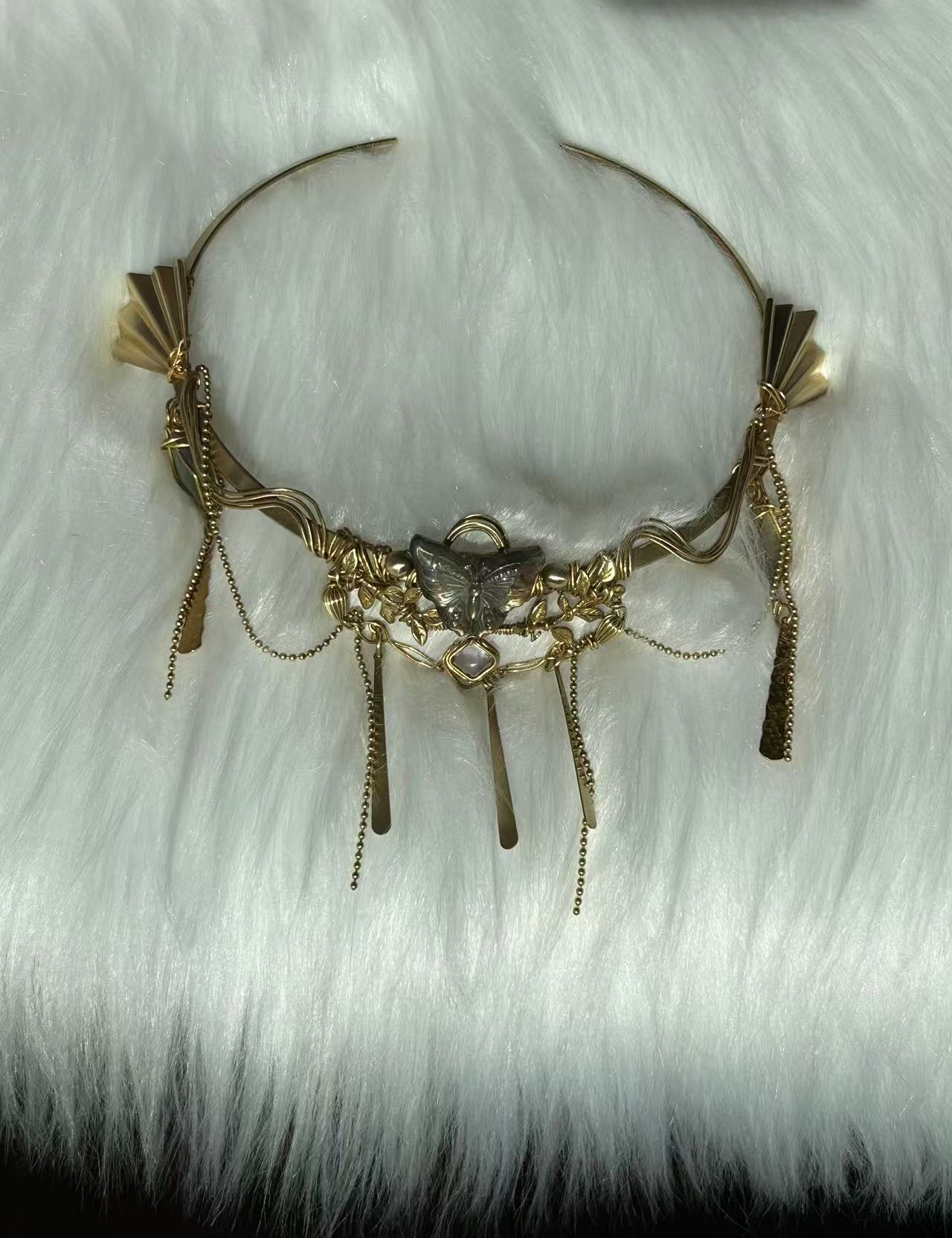 "BUTTERFLY" LABRADORITE CHOKER