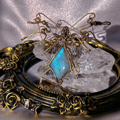 "EMERGE AS A BUTTERFLY" LABRADORITE NECKLACE