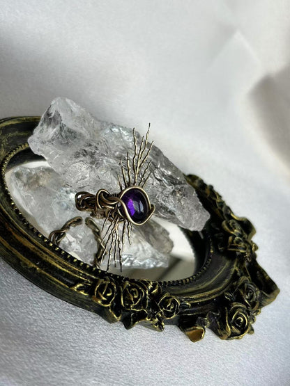 "ENCHANTED BOUGH"AMETHYST RING